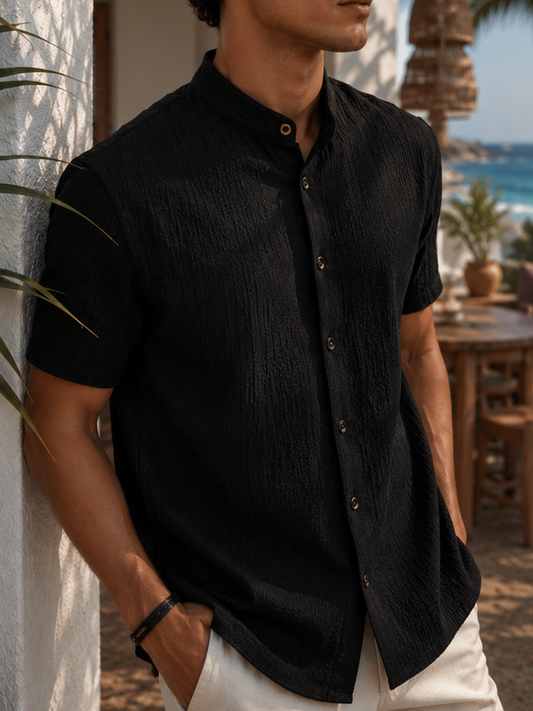Camisa Porto Knit™ Premium Woven Shirt | SAN MONTERO