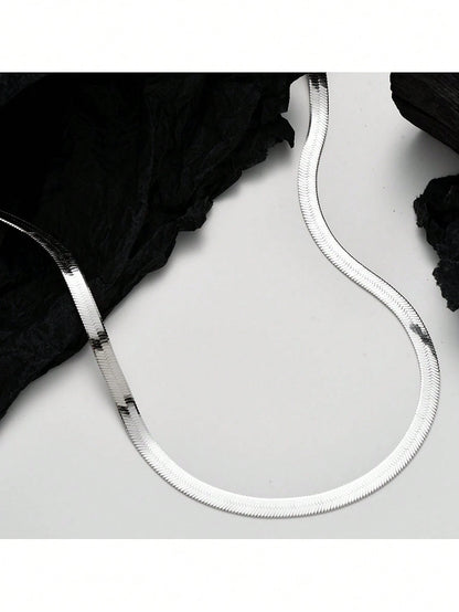 Collar Silver Viper™ Cadena Snake Premium | SAN MONTERO