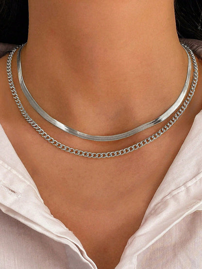 Collar Silver Viper™ Cadena Snake Premium | SAN MONTERO