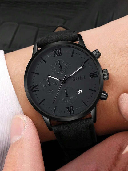Reloj Monaco Noir™ Quartz Premium 2 Piezas | SAN MONTERO