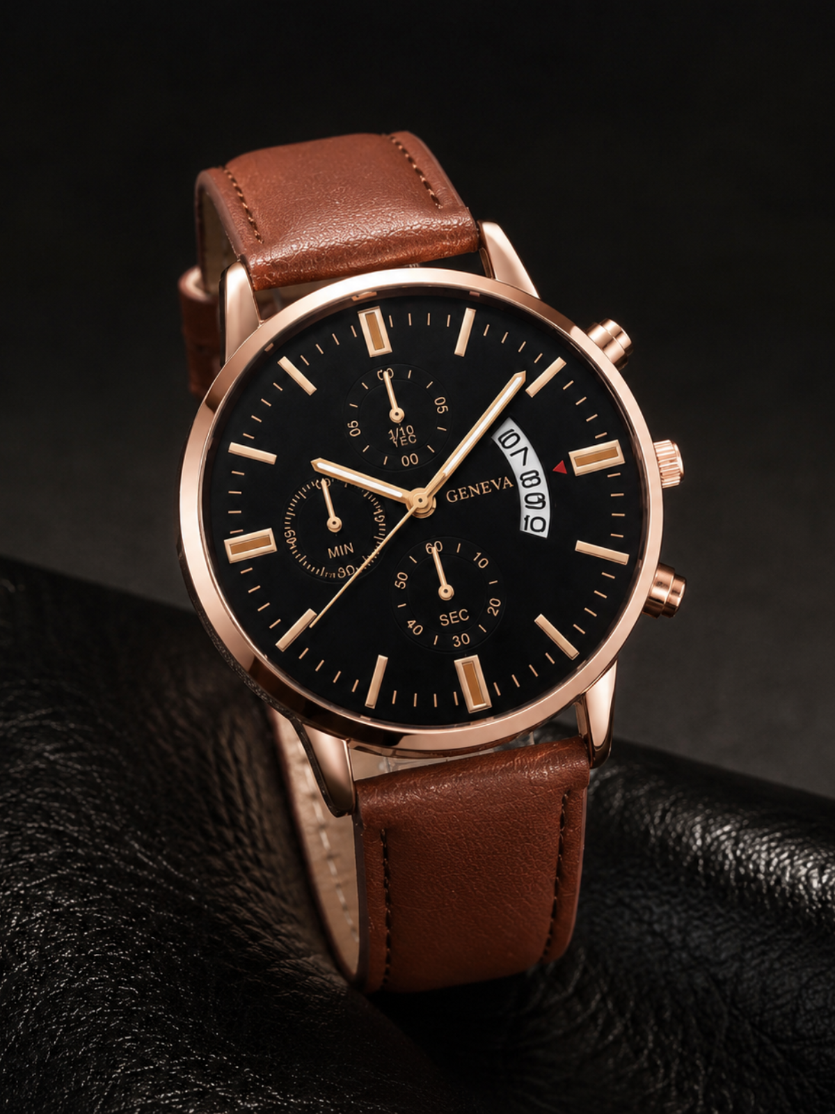 Reloj Monaco Noir™ Quartz Premium 2 Piezas | SAN MONTERO